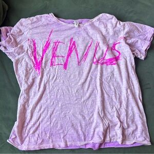 Magnolia Pearl Lavender Tee with Pink Graphic